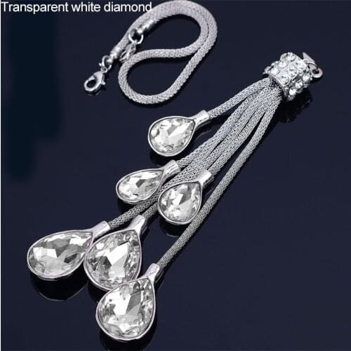 Automobile Interior Rear View Mirror Pendant Crystal tassel car interior Hanging Ornaments fashionable Car Decoration accessory