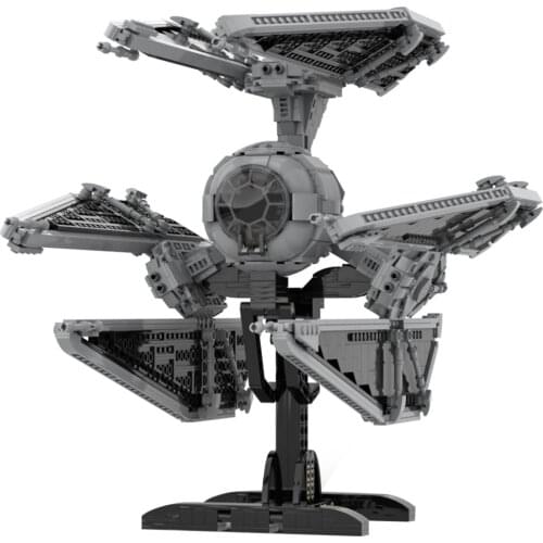 Authorized MOC-79047 1750+Pcs TIE/D Defender Short with Holder Building Blocks Model DIY Small Particle Bricks Model Kit