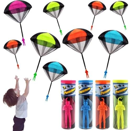 Hand Throwing Mini Soldier Parachute Funny Toy Kid Outdoor Game Play Educational Toys Fly Parachute Sport for Children Toy