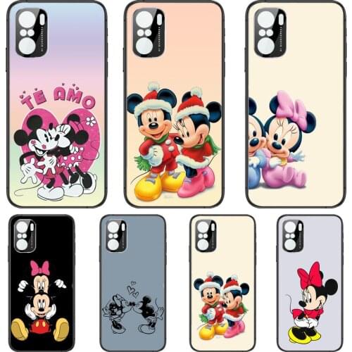 Baby Mickey Minnie Mouse Phone Case For xiaomi redmi POCO F1 F2 F3 X3 Pro M3 9C 10T Lite NFC Anime Black Cover Silicone Back Pre