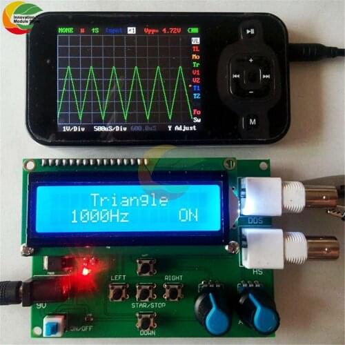 DDS Function Signal Generator DIY Kit Module Sine Square Sawtooth Triangle Wave Function Generator 1602 Digital LCD Display