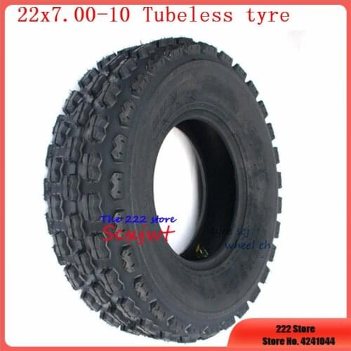 GO KART KARTING ATV UTV Buggy 22X7-10 Tubeless Tyre ATV 10 Inches Vacuum Wheel Tire 22x7.00-10