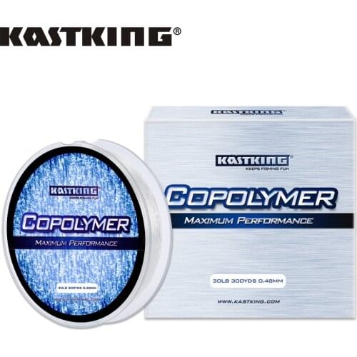 KastKing 275M Copolymer Nylon Fishing Line Clear&White Green and Copper Upgrade Monofilament Fishing Line Saltwater Freshwater