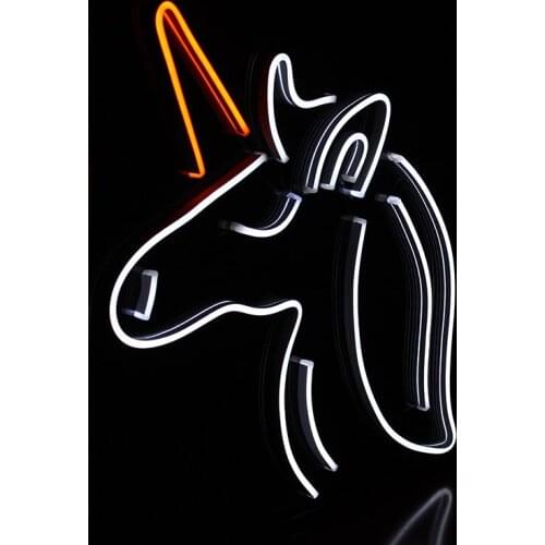 Neon Signs Custom AnimalsHorse Personality Decoration Wall Hanging Party Club Bar Room Transparen Acrylic 3D Flex Led Light