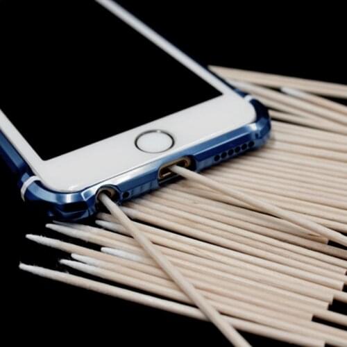 2021 New Y9RF 100Pcs Cotton Disposable Stick Clean Tool for airpods Earphone Phone Charge Port