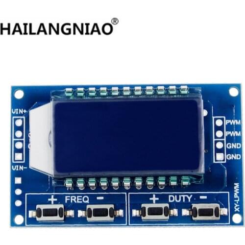 New Signal Generator PWM Pulse Frequency Duty Cycle Adjustable Module LCD Display 1Hz-150Khz 3.3V-30V PWM Board Module