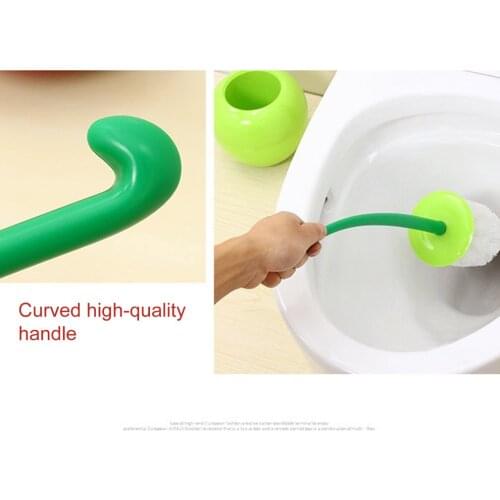 Cherry Toilet Brush Plastic Set Fashion Thick Brush Head Non-slip Handle Strong Detergency ABS PP Material Brush High Quality
