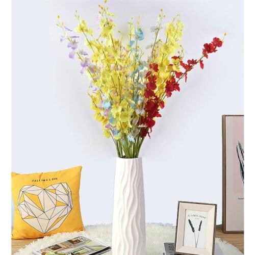 5 Fork Artificial Orchid Flower Lifelike 5-Branch Dancing Lady Orchid 1 Branch Artificial Flower