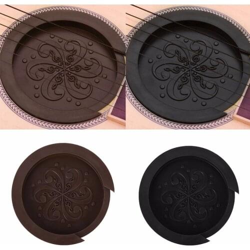 Silicone Acoustic Guitar Soundhole Cover Weak Sound Buffer Plug Guitar Accessory