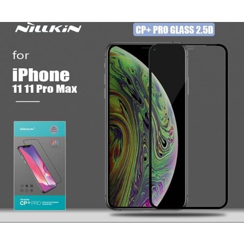 Nillkin for iPhone 11 11 Pro Max Glass CP+ PRO 2.5D Full Cover Tempered Glass Protective Screen Protector for iPhone 11 Pro Max