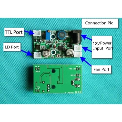 2018 New Laser Diode Driver Board Drive with TTL 8-14V for 445nm 405nm 520nm 650nm 200mW-3000mW