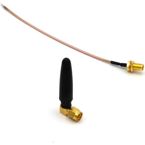 3dbi Gain Antenna GSM/GPRS/DTU/2G/3G mini Omnidirectional High Gain Antenna SMA Elbow L-shaped Vertical Antenna 3DB
