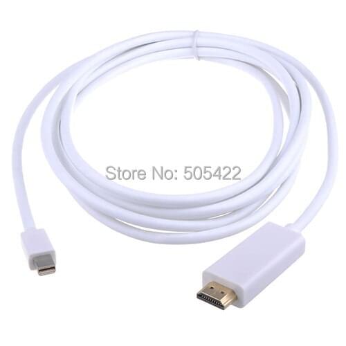 500pcs/lot 10FT Mini Thunderbolt DisplayPort to HDMI Cable Adapter for MacBook Pro Air iMac High Quality