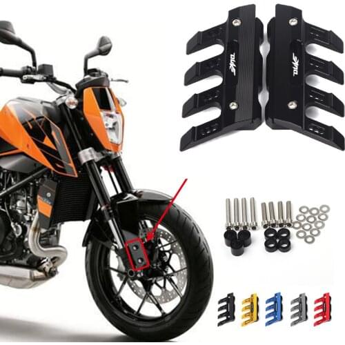 For KTM DUKE125 200 390 690 duke Motorcycle CNC accessories mudguard side protection block front fender side anti-fall slider
