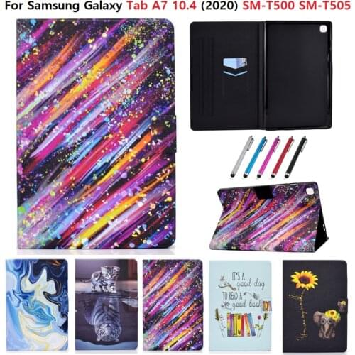 Animal Covers for Samsung Galaxy Tab A7 2020 Case SM T500 T505 T507 10.4 '' ultra Slim Funda tablet For Galaxy Tab a7 10 4 A 7