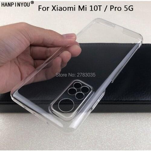 For Xiaomi Mi 10T Pro 5G Redmi K30S Glossy Snap Phone Case Crystal Invisible Hard PC Full Cover Clear Camera Protect Back Shell