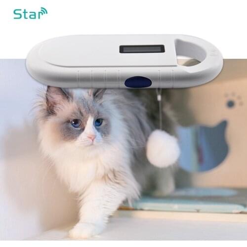 ISO 11784/5 FDX-B Handheld animal rfid tag reader microchips scanner low frequency Pet ID microchip Dog Cat Fish chip reader