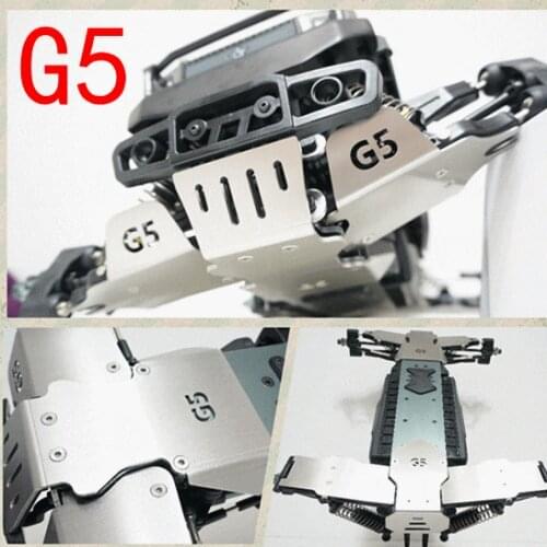 Stainless Steel HD chassis shield Skid plate Kit + Suspension arm plate kit for Thunder Tiger MT4 G5