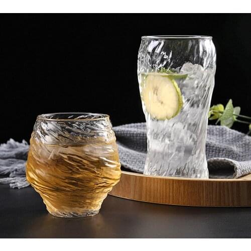 Creative Japanese Hammer Glass Thick Phnom Penh Symphony Water Cup Household Tea Cup Juice Cup Glass Cold Drink Cup
