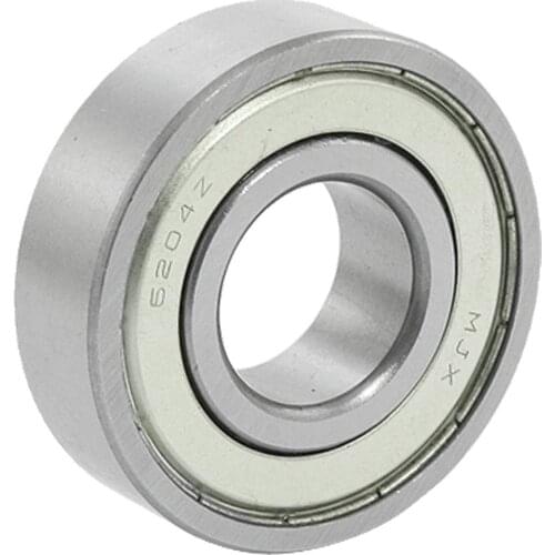 KSOL 20x47x14mm 6204Z Double Metal Shielded Wheel Axle Ball Bearing