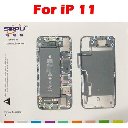 Magnetic Screw Keeper Screw Chart Mat For iPhone 5 6 6S 6P 7 7P 8 8P X Xs XR Xs Max 11 Pro Max Teardown Repair Guide Pad