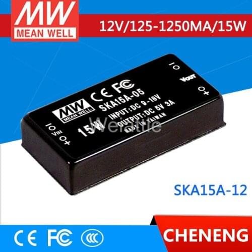 MEAN WELL original SKA15A-12 12V 1250mA meanwell SKA15 12V 15W DC-DC Regulated Single Output Converter