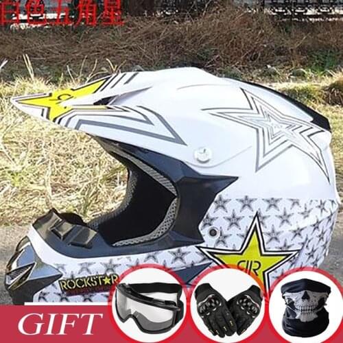 Motocross Helmets ATV MTB Motorcycle Helmet Motorcycle Downhill Helmet Fuera De La Carretera Casco+ Goggles+Mask