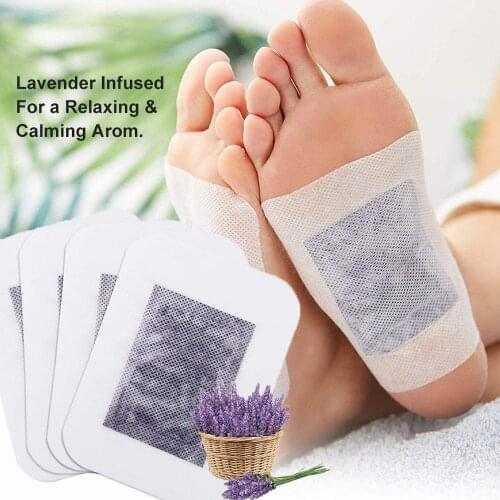 20 PCS Cleaning Detox Foot Patches Lavender Slimming Pads for Pain Relief & Stress Deep Sleep & Remove Body Toxins Weight Loss