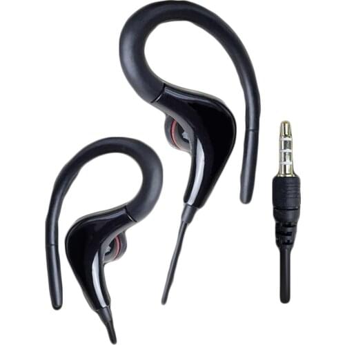 Wired Headphones With Bass Earbuds 3.5mm Ear Hook Sports Handsfree Stereo Earphone Headphone Headset For Smart Phone