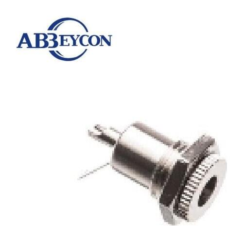 TY1925 DC connector 2.1mm inner diameter 5.5mm outer diameter Chassis mount Jack (female) Plastic handle