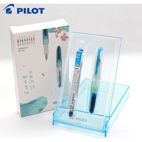 PILOT Vitality Pen Transparent Fountain Pen SPN-20F Gifts Student Portable Color Mini Pen Replaceable ink bag