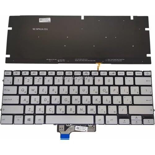 RU Replacement keyboards for ASUS ZenBook 14 UX431FN UX431 FL FA DA Russian keyboard Ultra Thin and Light Laptop Silver New Hot