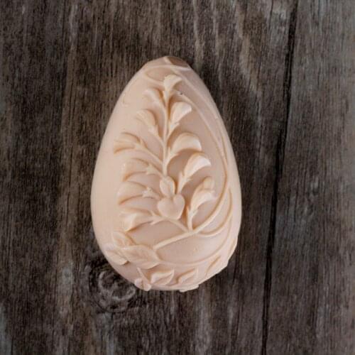 Silicone Soap Mold Egg Shape with Patterns Handmade Craft Resin Mould