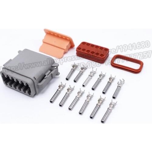 TE 12 Pins Enhanced Seal Waterproof Automotive Connector Plug ale-Deutsch AT-DT Type Connectors DT06-12S