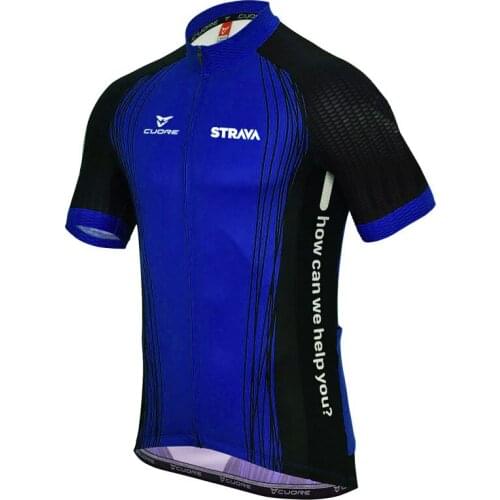 STRAVA Cycling Jersey MTB Bicycle Team Jersey 2021 Cycling Shirts Summer Premium Bicycle Clothing Males' Short Sleeve Bike Wear