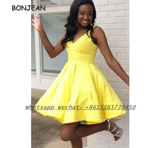 Yellow Short Evening Dress 2021 Sexy One Shoulder Satin Floor Length Formal Evening Gown for Women