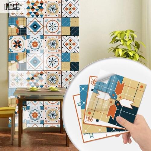 European style hard tile stickers decorative wall stickers waterproof tile stickers 3d thick wear-resistant decorative stickers