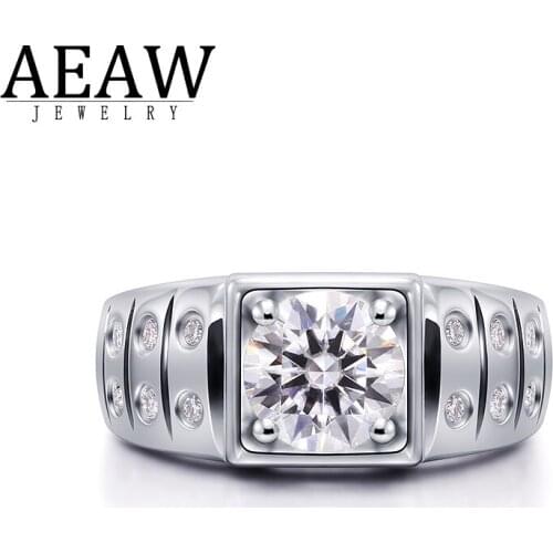 0.7carat DEF Color Asscher Cut Excellent Cut VVS1 Moissanite Engagement Ring Real 14K White Gold For Women Fine Ring Certificate