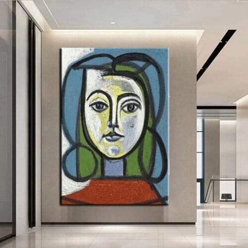 100% Hand Painted Oil Paintings Picasso Women Characters Abstract Paintings Wall Art Canvas Pictures For Living Room Frameless