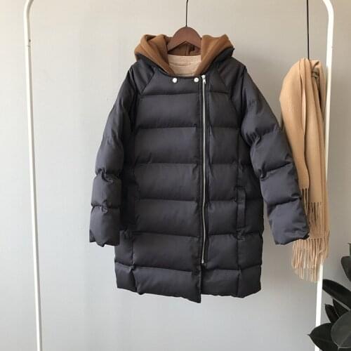 2020 Winter Sleeve Hooded Women Loose Thick Warm Long Coat Casaco Feminino Oversized Parkas