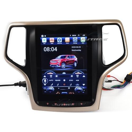2 Din Android Vertical Screen Car radio Stereo GPS Navigation For JEEP Grand Cherokee 2014 2015 2016 Multimedia Video Player DVD