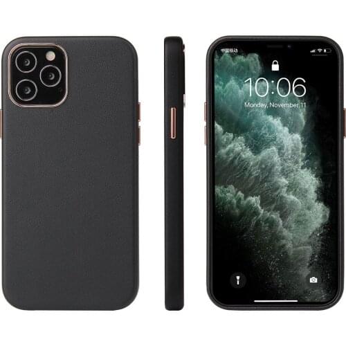 Original Genuine Leather Metal Buttons Phone Case For iPhone 12 11 Pro Max X XR XS Max 12 Mini Man Women Real Leather Back Cover