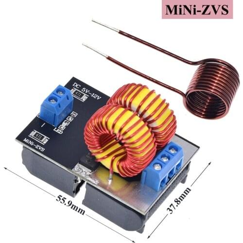 DC 5-12V Mini ZVS Low Voltage Induction Heating Power Supply Module Induction Heating board for induction Heating with Coil