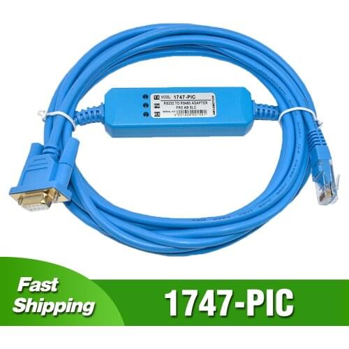 1747-PIC Programming Cable for AB Allen Bradley SLC Series PLC R232 Data Download Line DH-458 Gold Plated Interface