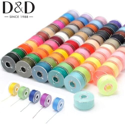 5/10/20pcs Multicolor Sewing Machine Bobbins Reusable Plastic Bobbins Spools with Thread for Embroidery Sewing Accessories