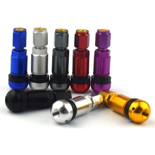4pcs Universal Automobile Tire Valve Tubeless Wheel Tyre Valve Stem Caps Aluminum Alloy Tire Air Valve Stems Car Accessories