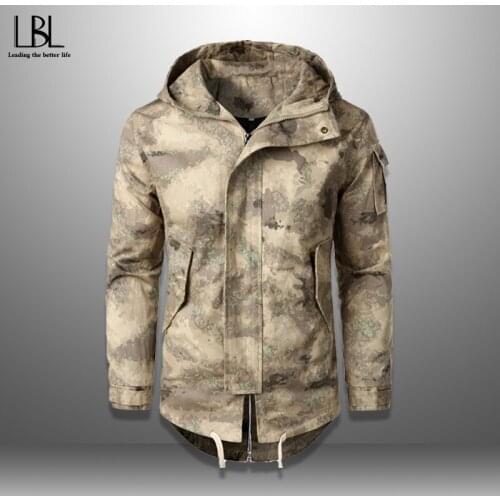 Jacket Men Winter Camouflage Pilot Flight Jacket Coat 2020 New-Arrived Male Casual Zipper Fashion Bomber Hooded Jackets Outwear