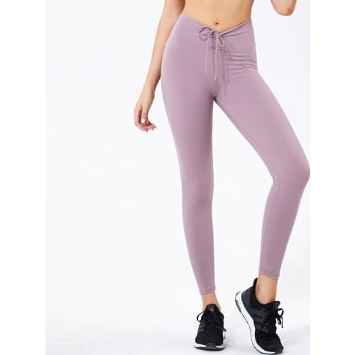 Amazon Hot Yoga Pants New Fitness Sports Leggings Running Training Sweatpants for Women Stretch Quick-Dry Tights Workout