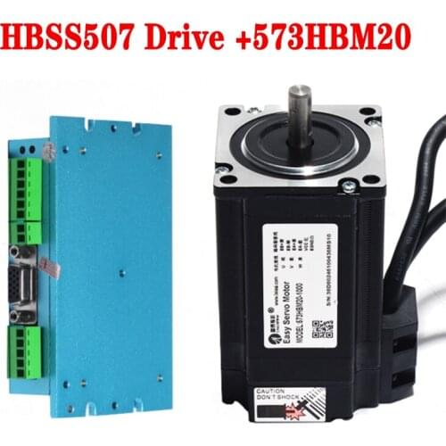 1Set Professional 300W Closed Loop 3-Phase Hybrid Servo Drive Kit Drive + 573HBM20-1000 Motor HBS507