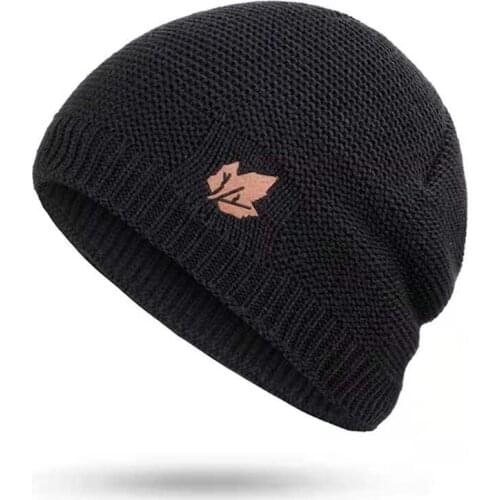 Skullies Beanies Men Winter Hat Women Knitted Hats For Men Cap Winter Beanie Hat Gorro Thick Warm Brimless Fur Bonnet Mens Cap